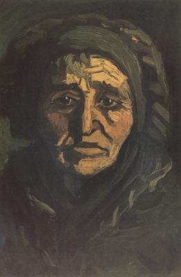 Vincent Van Gogh Head of a Peasant Woman with Dard Cap (nn014) oil painting picture